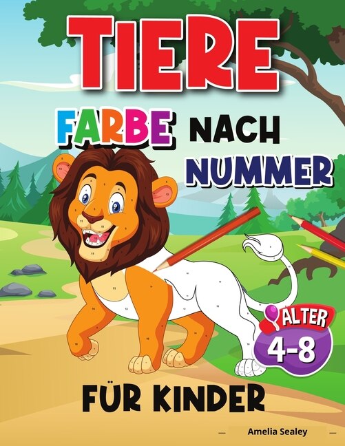 Couverture_Tier Farbe Nach Nummer Für Kinder