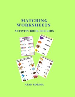 Front cover_Matching Worksheets, Activity Book for Kids