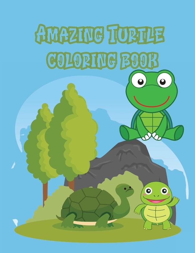 Front cover_Amazing Turtle coloring book
