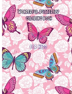 Couverture_Wonderful butterfly coloring book for kids