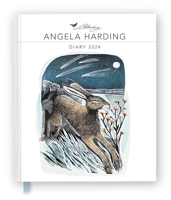 Couverture_Angela Harding 2024 Desk Diary - Week to View, Illustrated on every page