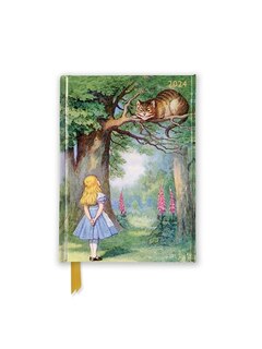 John Tenniel: Alice and the Cheshire Cat 2024 Luxury Pocket Diary - Week to View