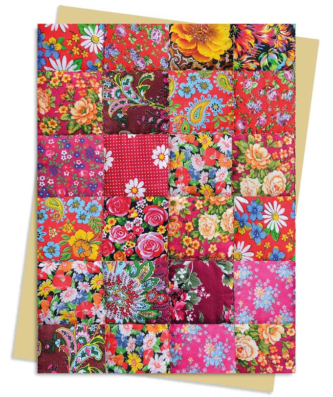 Front cover_Floral Patchwork Quilt Greeting Card Pack