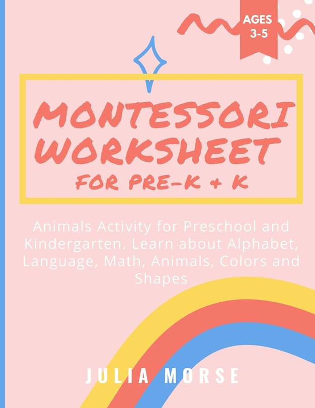 Front cover_Montessori Worksheet for Pre-K & K