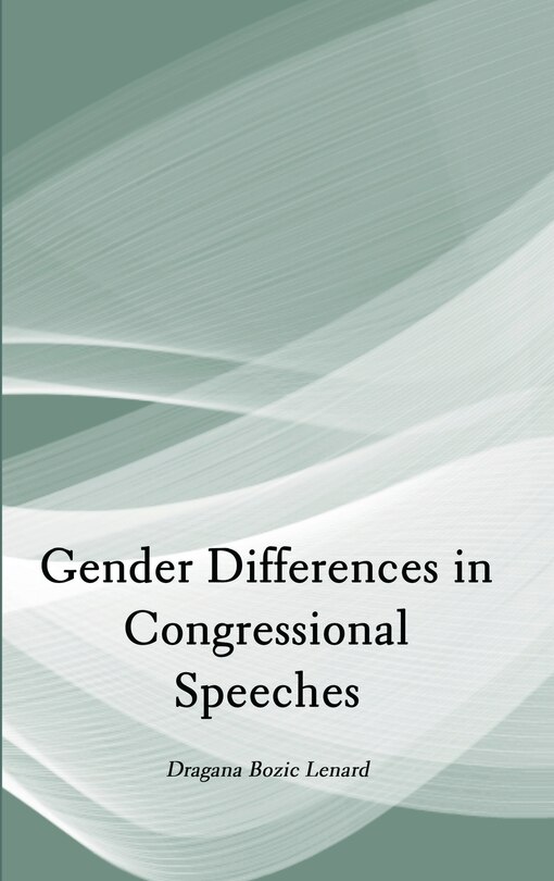 Front cover_Gender Differences in Congressional Speeches