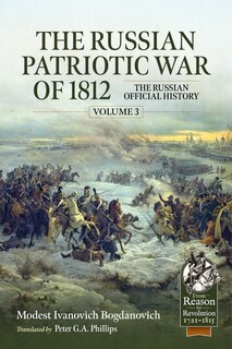 Front cover_Russian Patriotic War of 1812 Volume 3