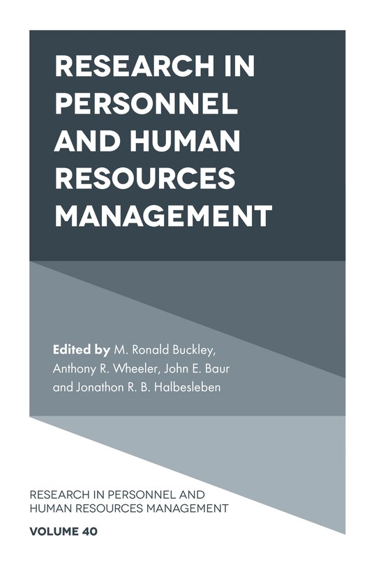 Front cover_Research in Personnel and Human Resources Management