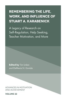 Couverture_Remembering the Life, Work, and Influence of Stuart A. Karabenick