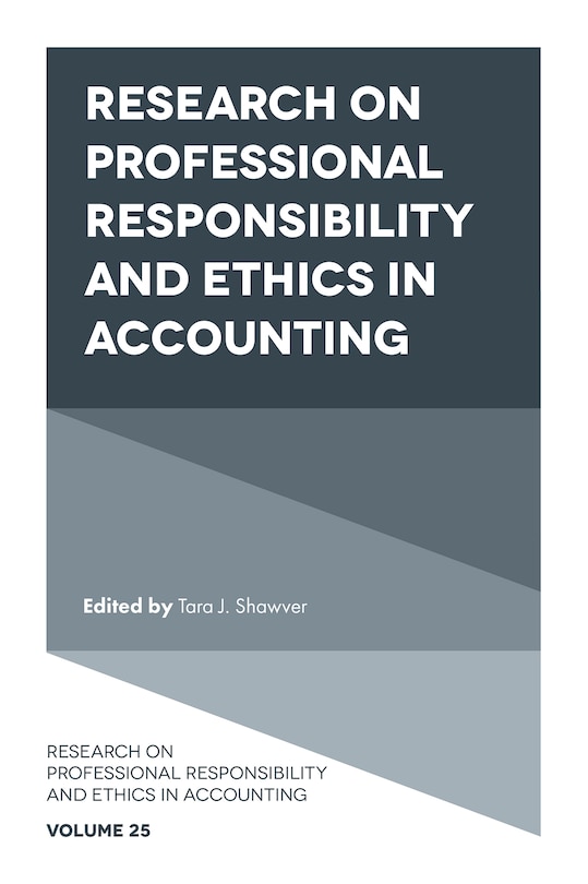 Front cover_Research on Professional Responsibility and Ethics in Accounting