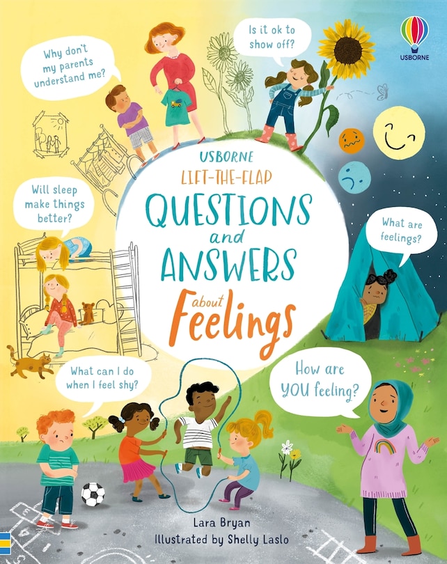 Front cover_Lift-the-Flap Questions and Answers About Feelings
