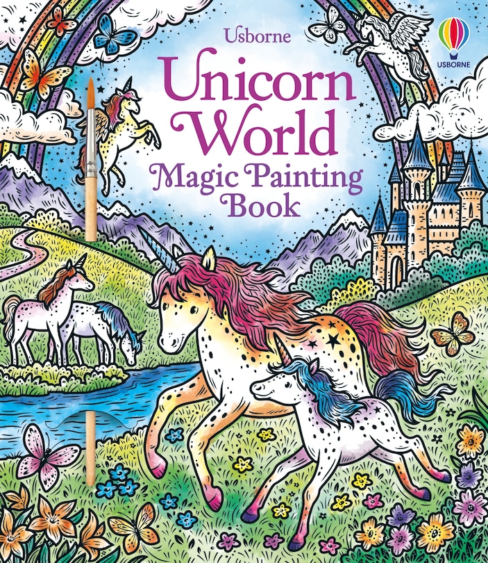 Front cover_Unicorn World Magic Painting Book