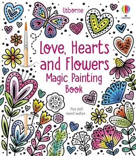 Front cover_Love, Hearts and Flowers Magic Painting Book