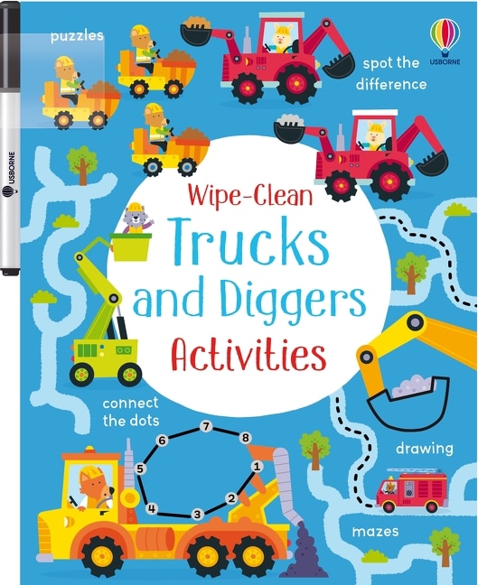 Front cover_Wipe-Clean Trucks and Diggers Activities