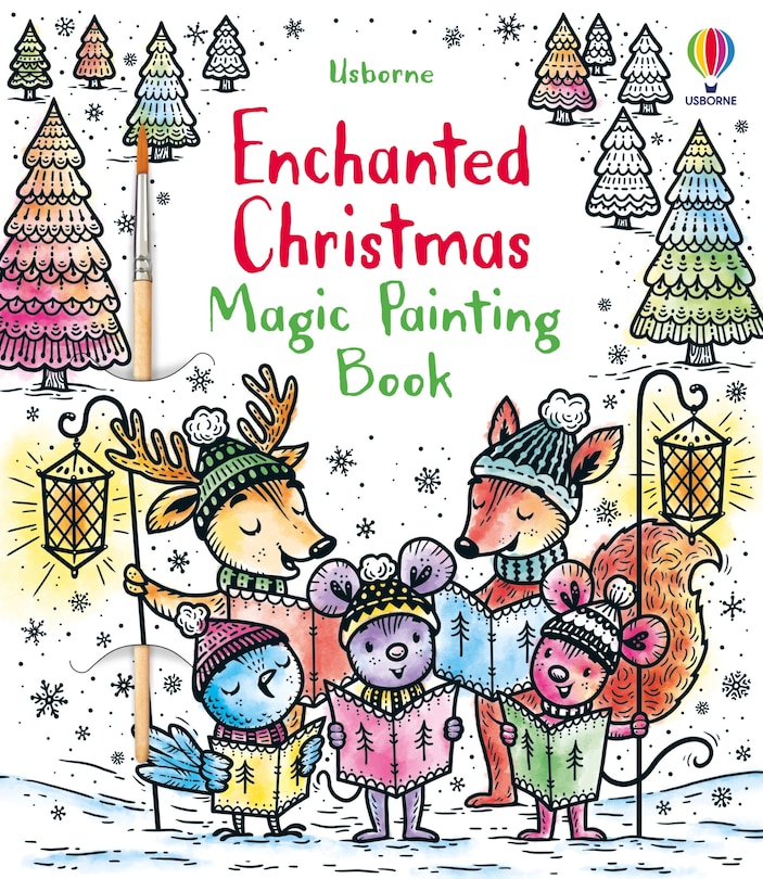 Front cover_Enchanted Christmas Magic Painting Book