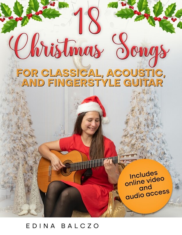 Front cover_18 Christmas Songs for Classical, Acoustic, and Fingerstyle Guitar