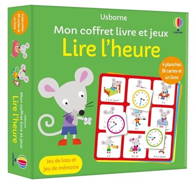 Front cover_Lire l'heure : Mon coffret livre et jeux