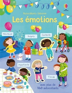 Front cover_Les émotions : Autocollants Usborne