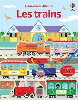 Front cover_Les trains : Autocollants Usborne