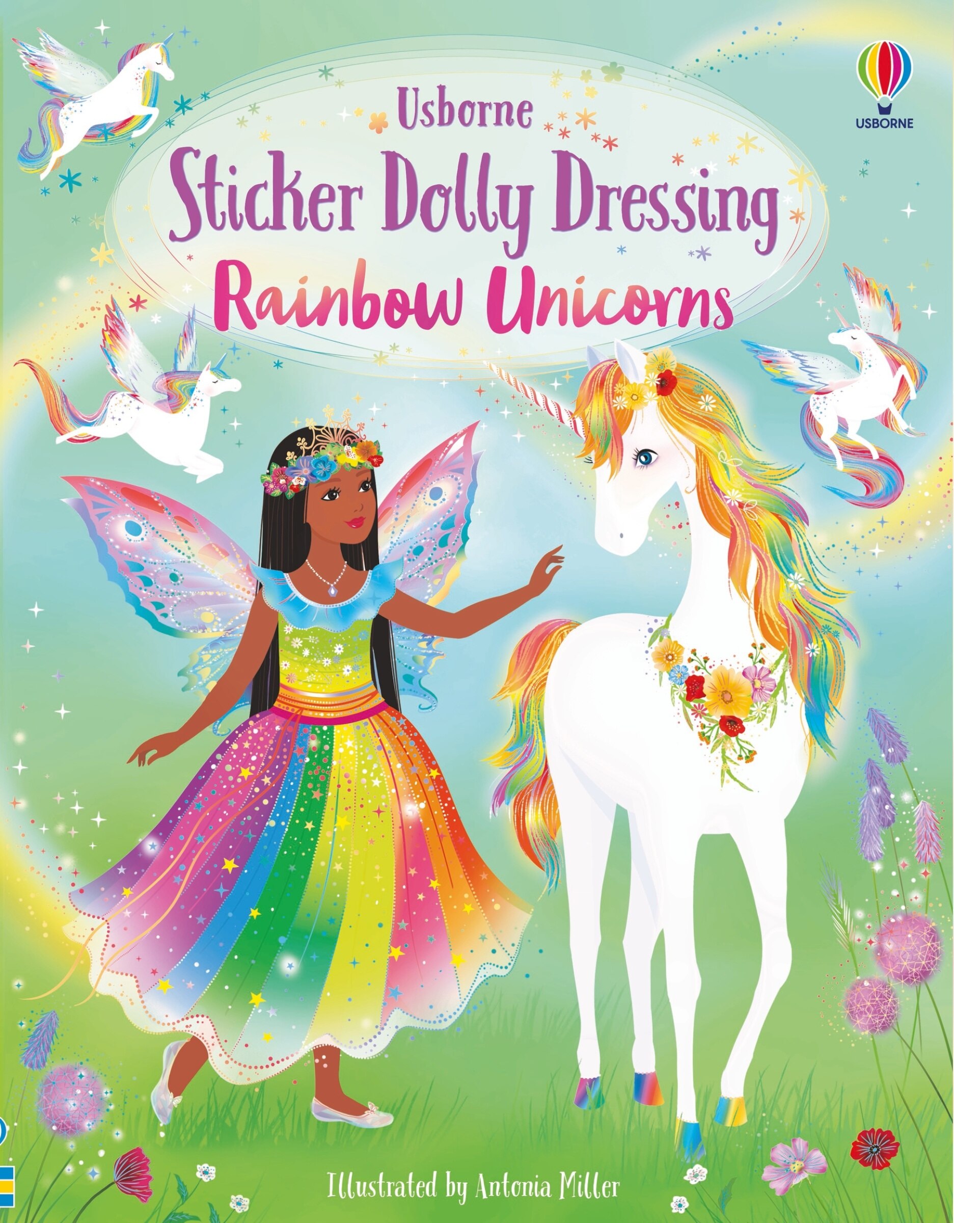 Sticker Dolly Dressing Rainbow Unicorns Book By Fiona Watt tp Indigo