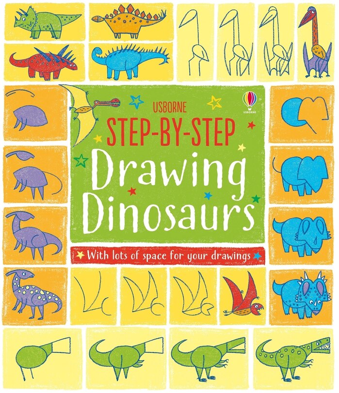 Front cover_Step-By-Step Drawing Dinosaurs