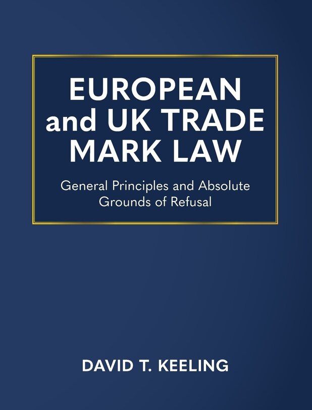 Front cover_European and UK Trade Mark Law