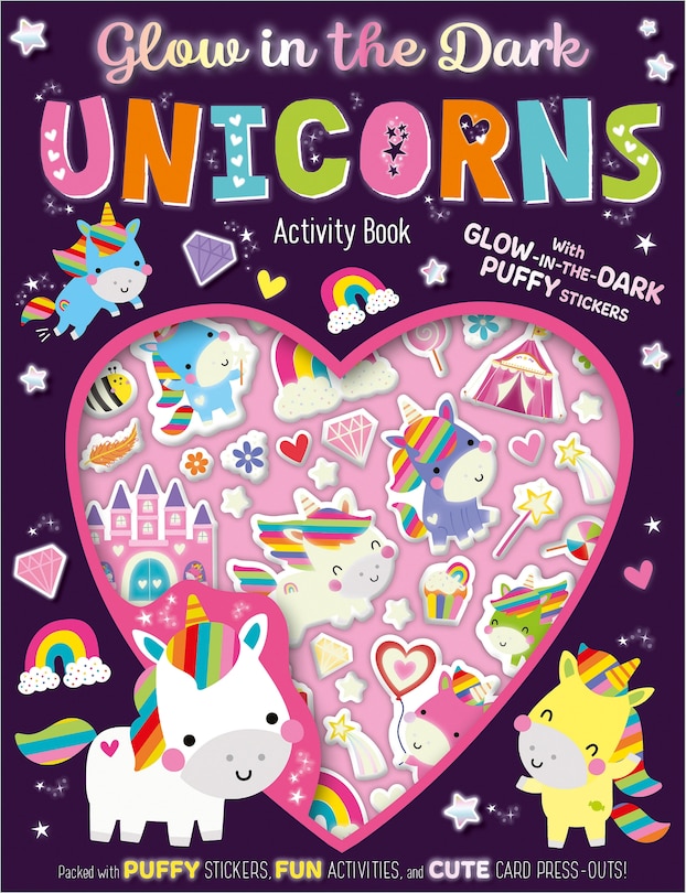 Front cover_Glow in the Dark Unicorns Activity Book