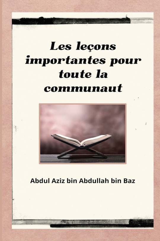 Front cover_Les le&ccedil;ons importantes pour toute la communaut&eacute;