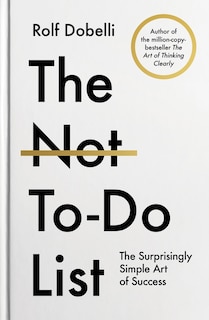 Front cover_The Not To Do List