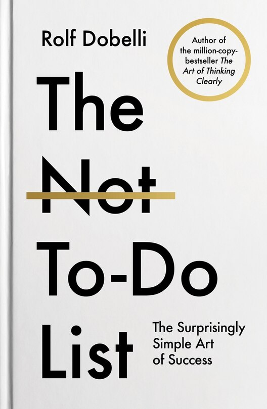 Front cover_The Not To Do List
