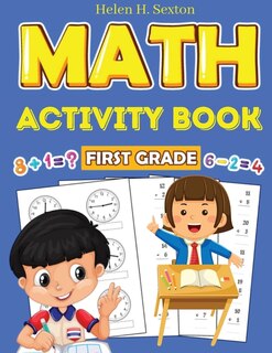 Front cover_First Grade Math Activity Book