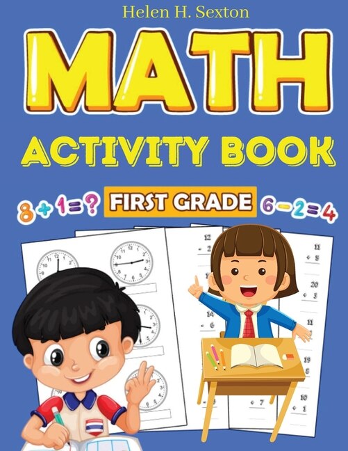 Front cover_First Grade Math Activity Book