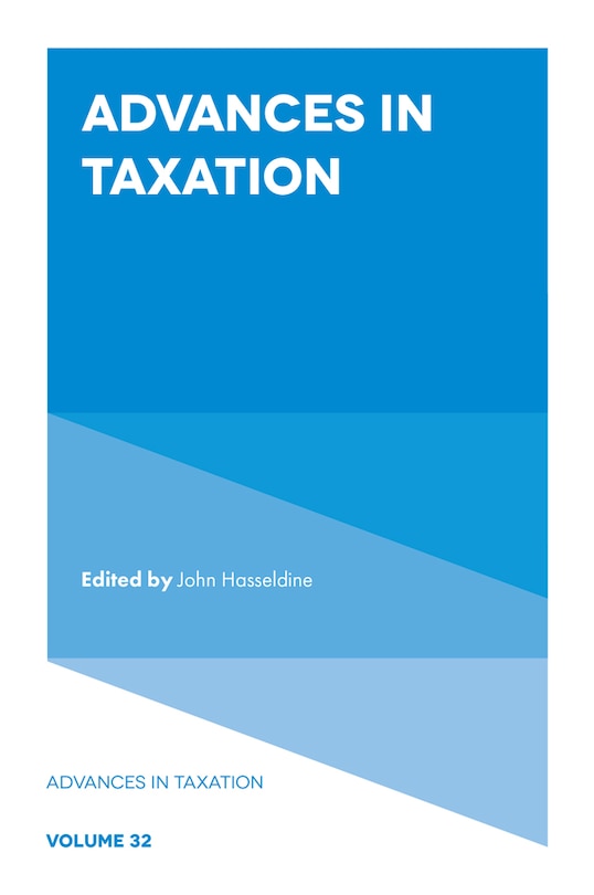 Front cover_Advances in Taxation