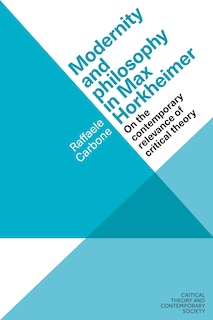 Front cover_Modernity and philosophy in Max Horkheimer