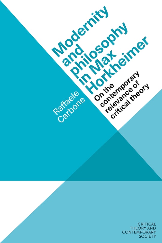 Front cover_Modernity and philosophy in Max Horkheimer