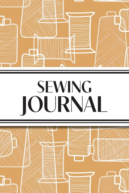 Couverture_Sewing Journal (Orange Thread Spools)