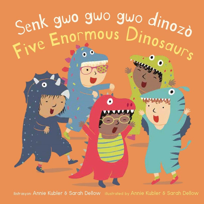 Front cover_Senk gwo gwo gwo dinozò/Five Enormous Dinosaurs