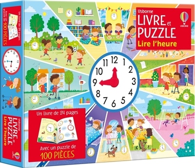 Lire l'heure: Coffret livre et puzzle