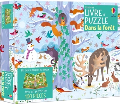 Front cover_Dans la forêt : Coffret Livre et puzzle : Dès 5 ans