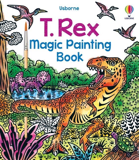 Front cover_T. Rex Magic Painting Book