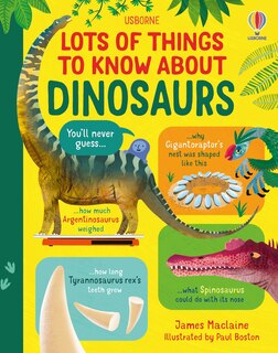 Couverture_Lots of Things to Know About Dinosaurs
