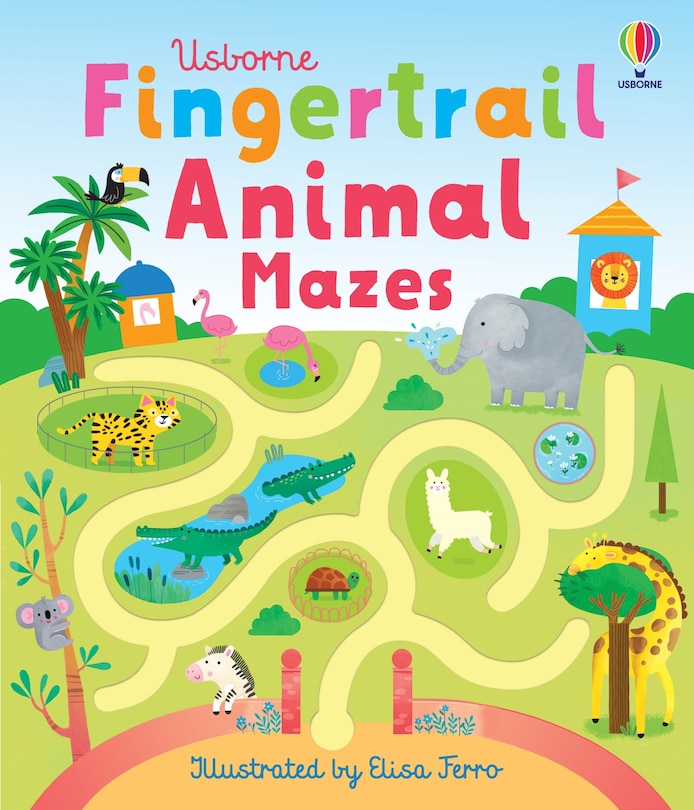 Front cover_Fingertrail Animal Mazes