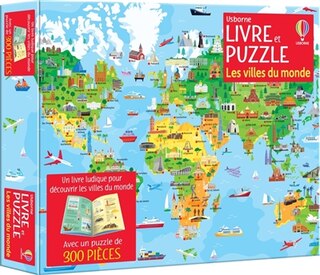 Couverture_Les villes du monde : Coffret livre et puzzle