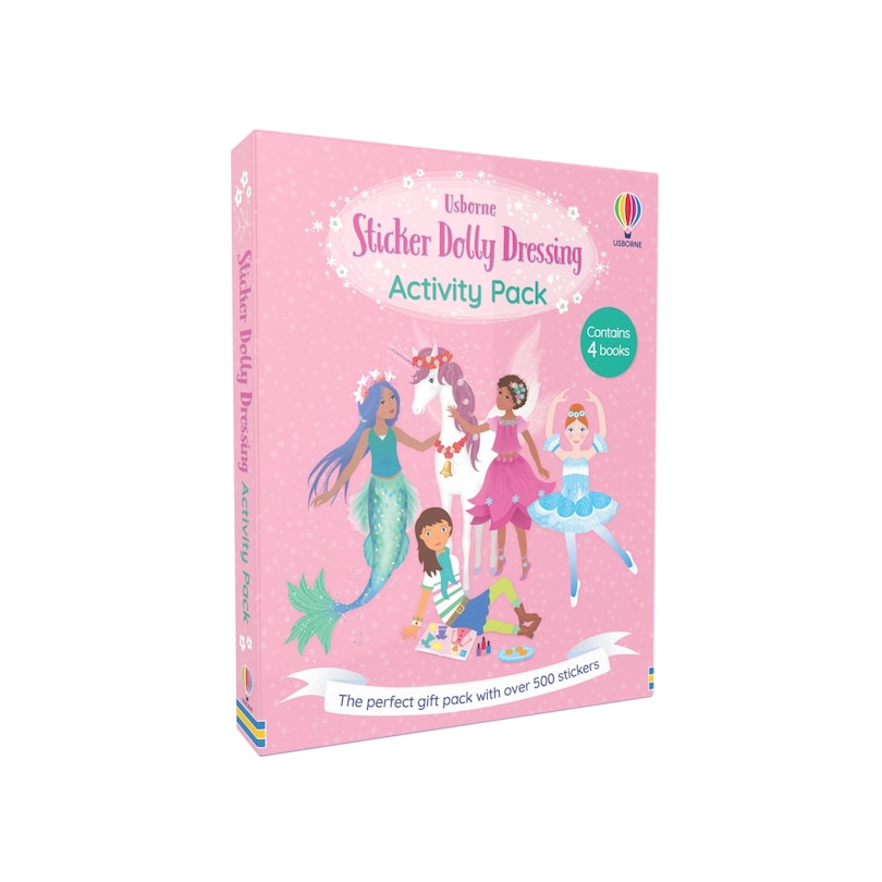 Front cover_Sticker Dolly Dressing Activity Pack: Ballerinas, Best Friends, Mermaids and Uni
