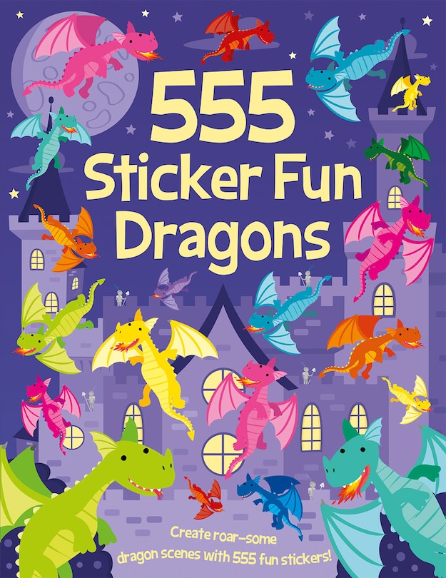 Front cover_555 Sticker Fun - Dragons