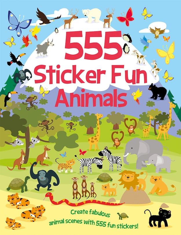 Couverture_555 Sticker Fun - Animals