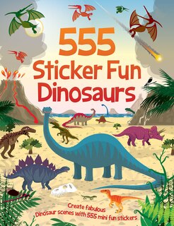 Front cover_555 Sticker Fun - Dinosaurs