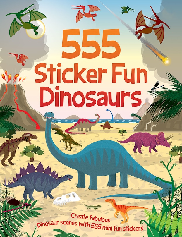 Front cover_555 Sticker Fun - Dinosaurs