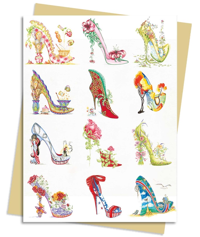 Front cover_Sally King Design: The Art of the Shoe Greeting Card Pack