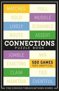 Front cover_Connections Puzzle Book: 500 games, 100% Unofficial
