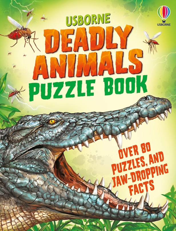 Front cover_Deadly Animals Puzzle Book